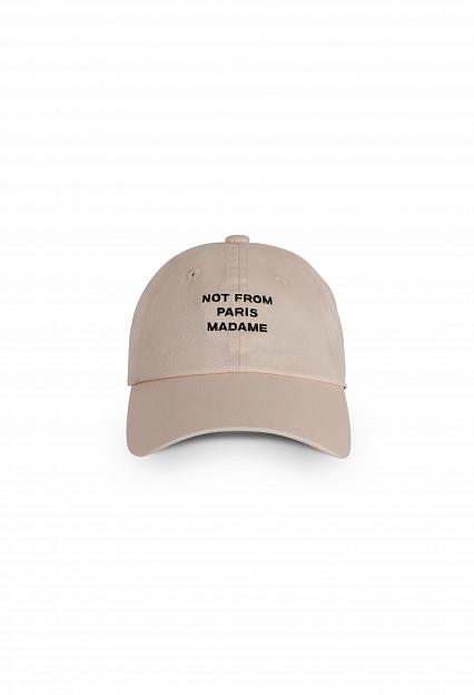 Drôle de Monsieur La Casquette Slogan Beige